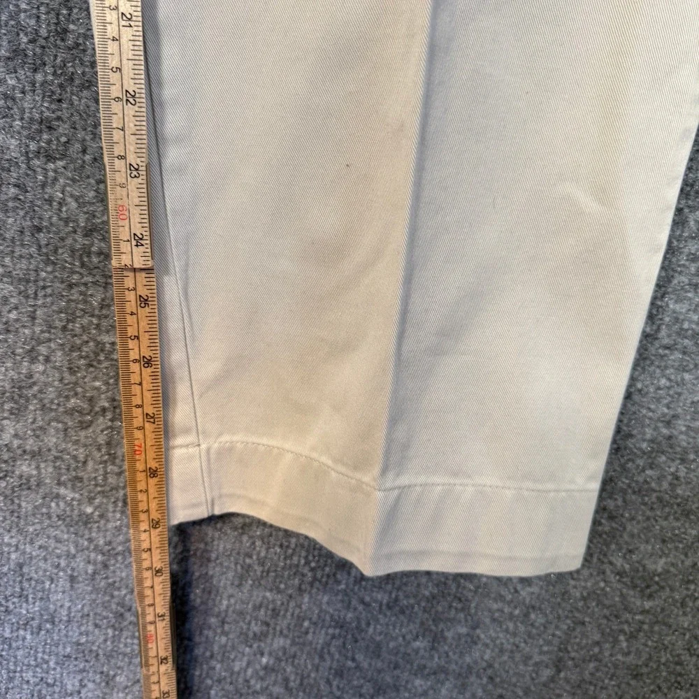 Polo Ralph‎ Lauren Pants Mens 36x29 Classic Chino Mens Khaki Pants Vintage Pleat